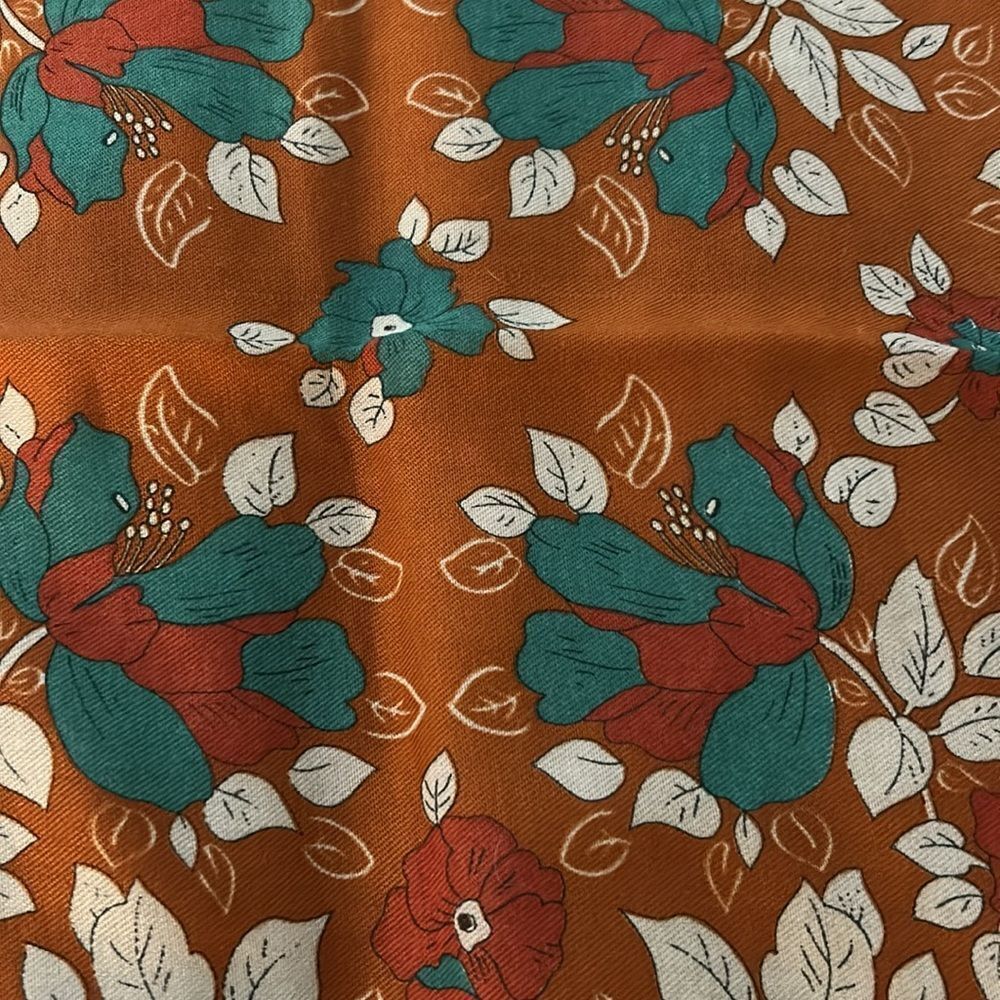 Floral Patterned Scarf-Rayon - Picture 4 of 10